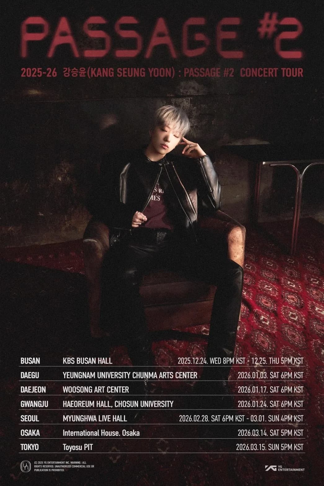 2025-26 KANGSEUNGYOON : PASSAGE #2 CONCERT TOUR