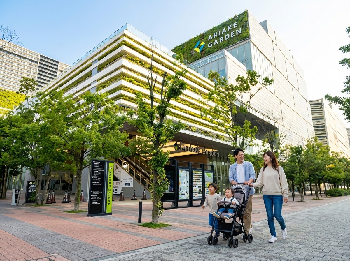 有明ガーデンとそのエリアの風景